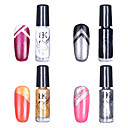 4PCS BK Multi-Color Nail Art Top Coat Decorative Polish(5ml,Color No.1-No.4)