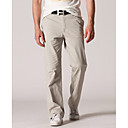 Men's 100%Cotton Casual Pants(Light Khaki,M)