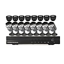 16 Channel Surveillance Security System 8 Freien Warterproof Kamera und 8 Indoor (H.264)
