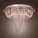 PRICHARD - Lustre Cristal Cromado com 18 Lâmpadas