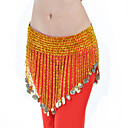 Dancewear Polystyrene With Coins Belly Hip Scarf More Colors Available
