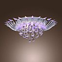5 - Light Crystal Semi Flush Mount with Remote Control (G4 Bulb Base)