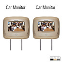 7 pulgadas reposacabezas monitor del coche con mando a distancia (1 par)