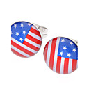 The Old Glory Stainless Steel Earrings