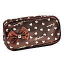 Spot di plastica 1pz E Borsa in pelle cosmetico con bowknot (22x14x4cm, colore casuale)
