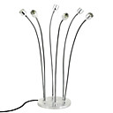 4W Lampada moderna scrivania a LED con 6 teste
