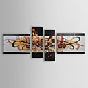 Hand-painted Abstract Oil Painting - Set of 4