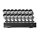 16 Outdoor-Tag Nacht CCTV Home Video Surveillance Security Camera Kit (H.264 Network, IR 10m)