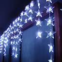 4Mx0.7M White Pentagram LED String Lamp with 90 LEDs- Christmas & Halloween Decoration