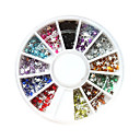 12-Color Plastic Twinkle Nail Art Decorations of Stars