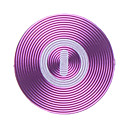Diseño del círculo de la aleación de aluminio Botón de Inicio pegatina para iPhone5/iPad mini y Otros (colores surtidos)