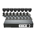 16 CH DVR Home Security Surveillance Camera System (8 Innen-und 8 Outdoor-Night Vision Kamera)