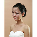 Bridal Net With Imitation Pearl Women's Birdcage Veils