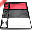 Men's Vintage Waist Belt Bow Tie Set