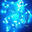 10M 7 Lines White LED String Light with 100 LEDs(Star,attachable between head and trail)