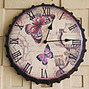 14 "Retro Europea pared de la mariposa del reloj