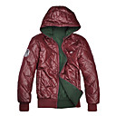 Men's Shining Thickened Warm Reversible Hooded Cotton Jacket (Assorted Sizes and Colors)