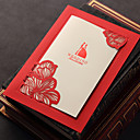 Invitación de boda simple con corte Floral (Set de 50)