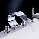 waterval bad kraan met handdouche (gebogen vorm ontwerp)