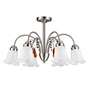 40W 5-light kristallen Elegante kroonluchter met glazen kap