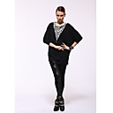 AYIASHA Loose Fit Wool Otter Rabbit Fur Wind Coat (Length:65,Bust:84x2,Should:84,Waist:73x2CM)