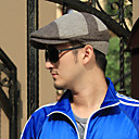 Men's Big Check Print Leisure Hat/Cricket Cap(56-58cm)