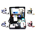 4 Carbon Steel Tattoo Machine Guns Kit für Liner und Shader mit Carry Case