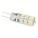 G4 2W 160-180LM 6000-6500K Natural White Light Resin LED Corn Bulb (12V)