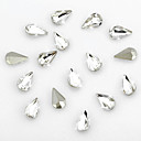 Hermosa Pear Shaped Crystal Diamond Confetti (Juego de 50 Piezas)