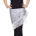 Dancewear Sequined With Tassels Performance Belly Hip Scarf For Ladies More Colors