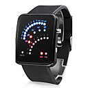 29 LED Silicone Band Wrist Watch(Balck)