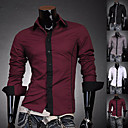 Camisa masculina cor Noble Contraste Magro