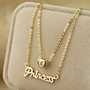 Women's Layered Heart Character Choker