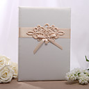Beautiful Wedding Guestbook With Chinese Knot With Tri-Fold Blank Pages