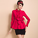 TS Ruffle Pleats Blouse Shirt (Two Colors)