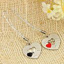 "Una Flecha To Wear Heart" Llavero Lover (Juego de 4 pares)