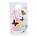 Butterfly Pattern Case suave para Samsung I9100 Galaxy S2