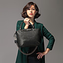 moda femenina bolsa de cuero en relieve cadena