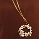 vendimia de las mujeres collar de perlas colgante