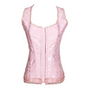 Poliéster con Encanto frontal bordado Busk Cierre Corsets Fajas
