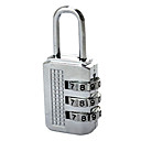 Alliage Al Argent combinaison Cadenas à 3 chiffres
