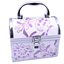 Aluminium Alloy Double-deck Princess Lockable 16.5*10.5*14cm Cosmetic Box