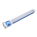 Rechargeable 4-Mode Red and White Warning Torch + 3-Mode Cree R2 LED Flashlight Set (Assorted Colors)