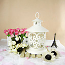 Classic Iron Lantern Floral Candle