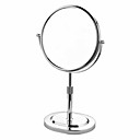 Ellipes Base Chrome Finish 360-degree Rotating Silver Cosmetic Mirror(M-L)