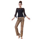 Dancewear Charming Viscose and Tulle Latin Dance Outfit Top and Bottom For Ladies