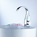 élégante salle de bains en laiton robinet d'évier - fini chrome