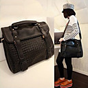 Women's Black Work Woven Crossbody