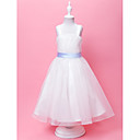 Ball Gown Straps Floor-length Organza Flower Gril Dress