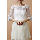 Half Sleeve Rayon Evening/Wedding Wrap/Jacket With Appliques